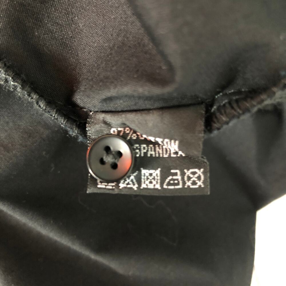 Women's Button Front Black Dress Shirt Size 18 Office Workwear Casual - Picture 9 of 10